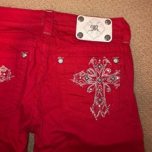 Red Miss Me Jeans